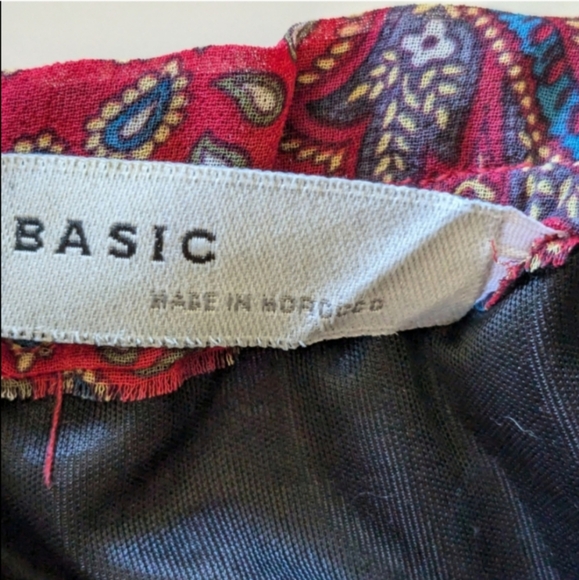 โค๏ธ๐ค Zara Off the Shoulder Sheer Sleeve Chiffon Paisley Mini Dress, L - Picture 5 of 11